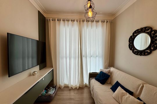 Sala de apartamento à venda com 2 quartos, 59m² em Picanço, Guarulhos