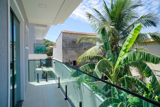 Varanda de casa de condomínio para alugar com 2 quartos, 92m² em Itaipuaçu, Maricá