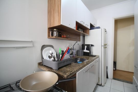 Cozinha de apartamento para alugar com 2 quartos, 60m² em Vila Andrade, São Paulo