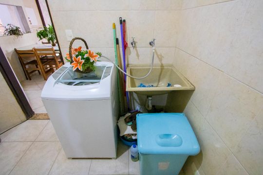 Área de serviço de casa para alugar com 6 quartos, 400m² em Campestre, Santo André