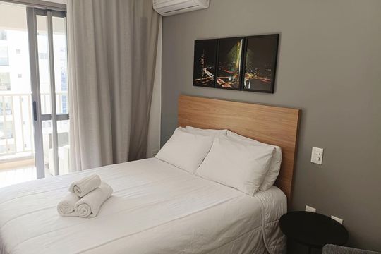 Sala/Quarto de kitnet/studio para alugar com 1 quarto, 25m² em Moema, São Paulo