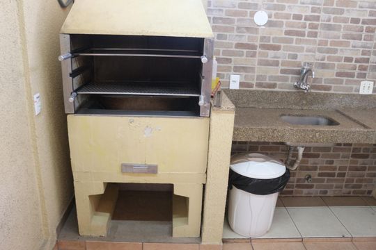 Área comum - Churrasqueira de apartamento à venda com 3 quartos, 60m² em Fundação, São Caetano do Sul