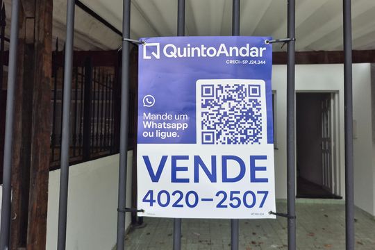 Placa  de casa para alugar com 2 quartos, 148m² em Vila Valparaíso, Santo André