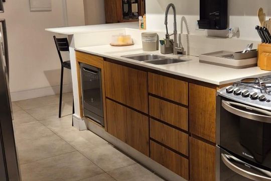 Cozinha de apartamento à venda com 3 quartos, 127m² em Santa Cecilia, São Paulo