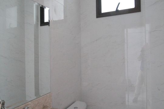 Lavabo de casa de condomínio à venda com 3 quartos, 140m² em Trevo, Belo Horizonte