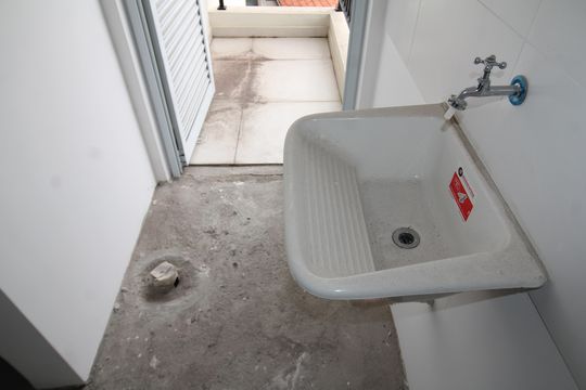Sala / Cozinha / Área de Serviço de apartamento à venda com 1 quarto, 37m² em Piqueri, São Paulo
