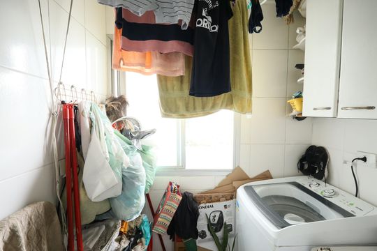 Área de serviço de apartamento à venda com 2 quartos, 50m² em Jardim Taquaral, São Paulo