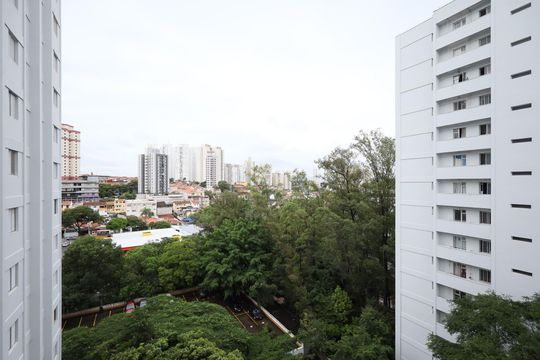 Varanda da Sala de apartamento à venda com 2 quartos, 50m² em Jardim Taquaral, São Paulo