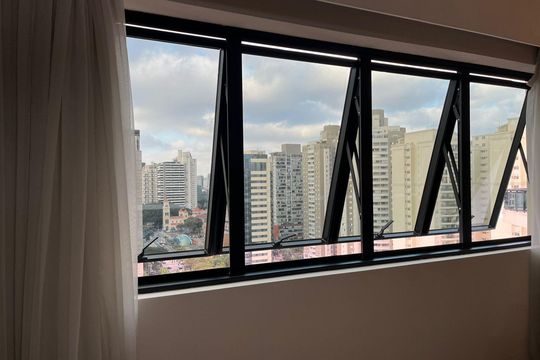 Vista de apartamento à venda com 1 quarto, 28m² em Indianópolis, São Paulo