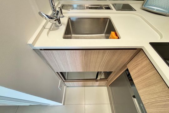 Sala/Cozinha de apartamento à venda com 1 quarto, 30m² em Indianópolis, São Paulo