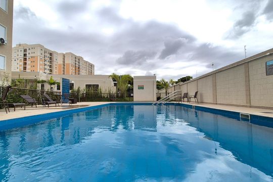 Área Comum - Piscina de apartamento para alugar com 2 quartos, 45m² em Vila Satúrnia, Campinas