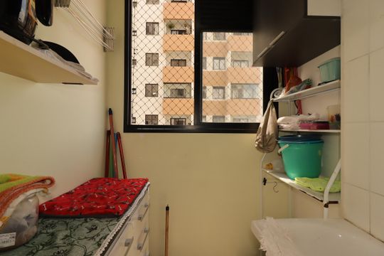 Área de Serviço de apartamento à venda com 2 quartos, 39m² em Santa Maria, Santo André