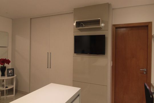 Cozinha de kitnet/studio à venda com 1 quarto, 32m² em Santa Rosa, Belo Horizonte