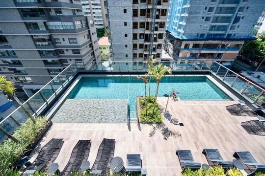 Área comum - Piscina de kitnet/studio à venda com 1 quarto, 28m² em Vila Clementino, São Paulo