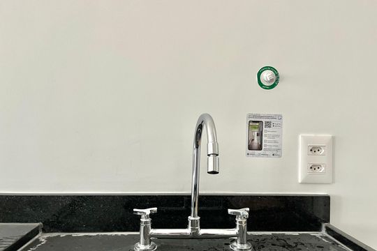Cozinha de kitnet/studio à venda com 1 quarto, 28m² em Vila Clementino, São Paulo