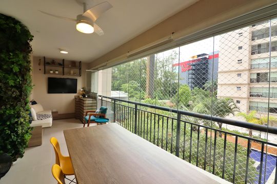 Varanda Gourmet de apartamento à venda com 3 quartos, 147m² em Centro, São Bernardo do Campo