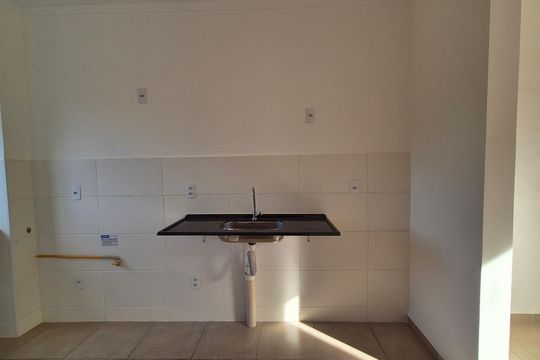 Cozinha de apartamento para alugar com 2 quartos, 43m² em Chácaras Pedro Corrêa de Carvalho, Ribeirão Preto