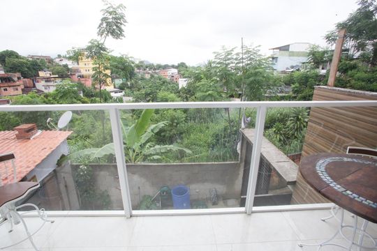 Varanda do Quarto Suíte 1 de casa à venda com 3 quartos, 76m² em Taquara, Rio de Janeiro