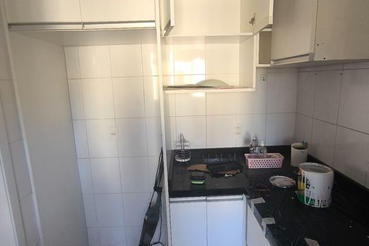Cozinha de apartamento para alugar com 3 quartos, 56m² em Santa Cândida, Curitiba