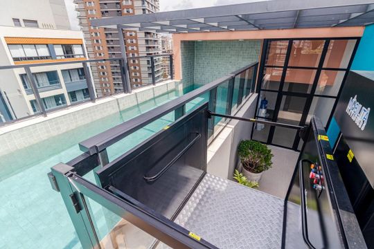 Área comum - Piscina de kitnet/studio para alugar com 1 quarto, 25m² em Sumarezinho, São Paulo