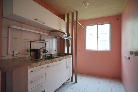Cozinha de apartamento para alugar com 2 quartos, 43m² em Duque de Caxias, São Leopoldo