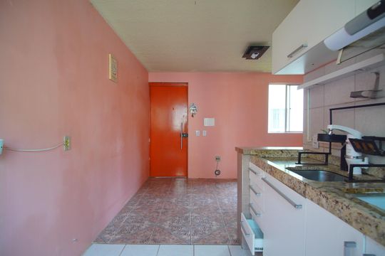 Cozinha de apartamento para alugar com 2 quartos, 43m² em Duque de Caxias, São Leopoldo