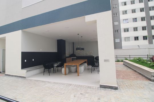 Área comum - Churrasqueira de apartamento para alugar com 2 quartos, 34m² em Jardim Sabara, São Paulo