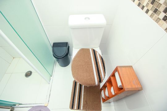 Banheiro de apartamento para alugar com 2 quartos, 76m² em Jardim Santo Alberto, Santo André
