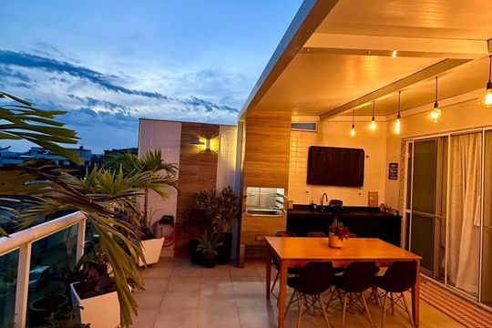 Varanda de apartamento à venda com 2 quartos, 211m² em Recreio dos Bandeirantes, Rio de Janeiro