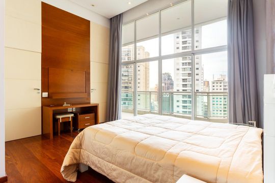 Quarto de apartamento para alugar com 1 quarto, 112m² em Cerqueira César, São Paulo