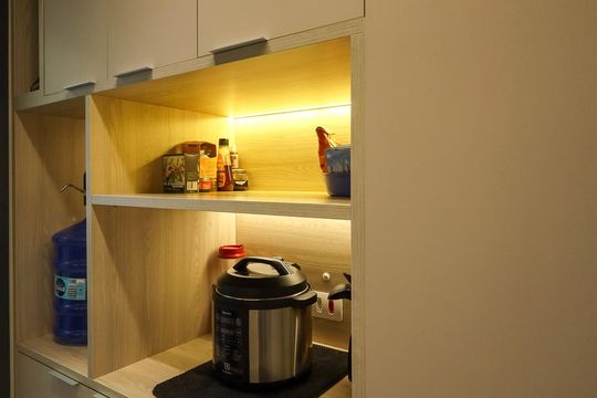 Cozinha de apartamento à venda com 2 quartos, 61m² em Jardim das Acacias, São Paulo