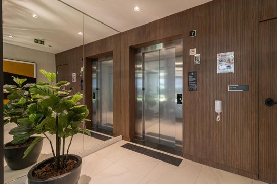 Área comum - Hall Elevadores de kitnet/studio à venda com 1 quarto, 25m² em Indianópolis, São Paulo
