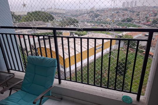 Varanda de apartamento à venda com 2 quartos, 51m² em São Pedro, Osasco