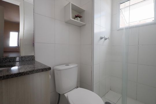 Banheiro da Suíte de apartamento à venda com 2 quartos, 54m² em Jardim Modelo, São Paulo
