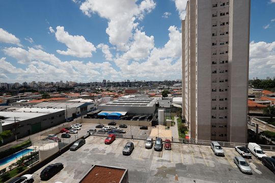 Vista de apartamento à venda com 2 quartos, 54m² em Jardim Modelo, São Paulo