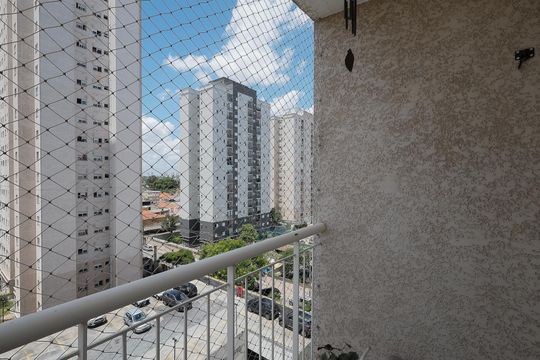Varanda de apartamento à venda com 2 quartos, 54m² em Jardim Modelo, São Paulo