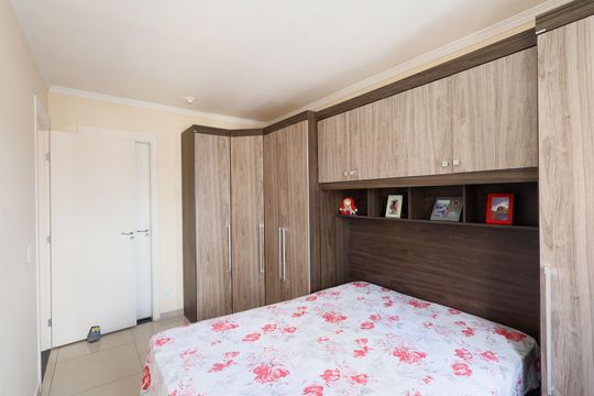 Suíte de apartamento à venda com 2 quartos, 54m² em Jardim Modelo, São Paulo