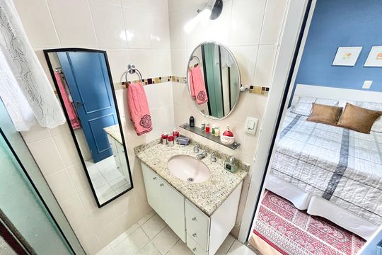 Banheiro da Suíte 3 de apartamento à venda com 4 quartos, 117m² em Jardim São Paulo, São Paulo