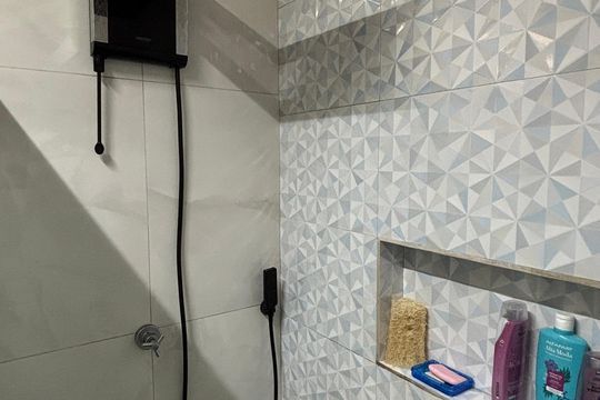 Banheiro de casa para alugar com 2 quartos, 100m² em Jardim Pilar, Santo André
