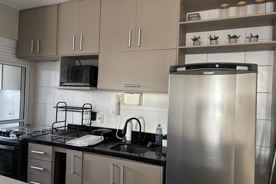 Cozinha de apartamento à venda com 3 quartos, 73m² em Vila Andrade, São Paulo