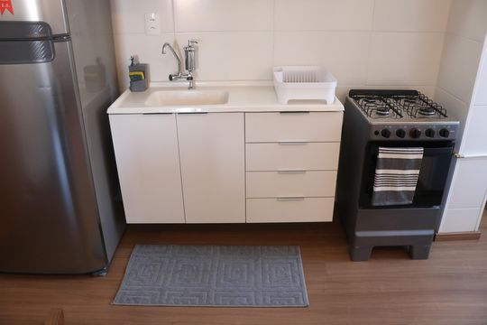 Cozinha de apartamento à venda com 2 quartos, 38m² em Lapa, São Paulo