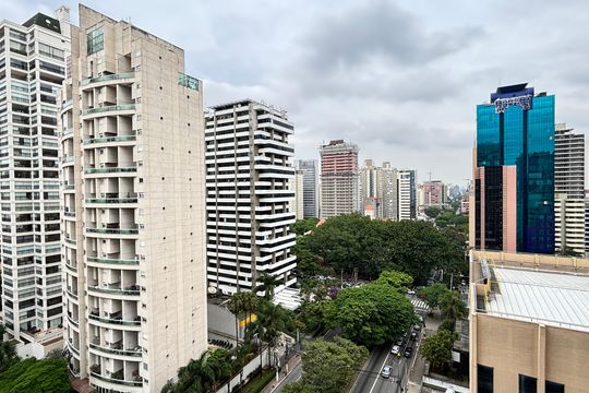 Vista de apartamento para alugar com 1 quarto, 28m² em Indianópolis, São Paulo