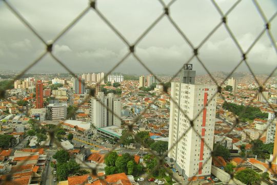 Suíte 2 - Vista  de apartamento à venda com 3 quartos, 104m² em Centro, São Bernardo do Campo