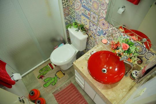 Banheiro Suíte 1  de apartamento à venda com 3 quartos, 104m² em Centro, São Bernardo do Campo