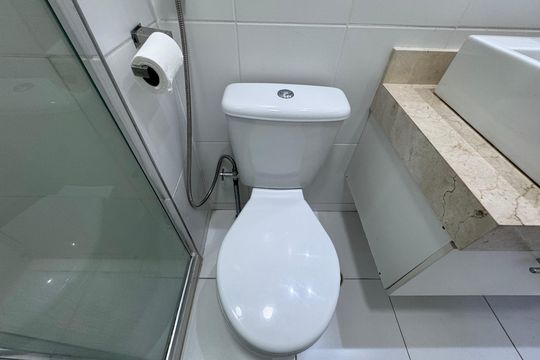Suíte 2 - Banheiro de apartamento à venda com 3 quartos, 85m² em Recreio dos Bandeirantes, Rio de Janeiro