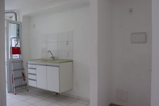 Cozinha de apartamento à venda com 2 quartos, 45m² em Jardim Ibitirama, São Paulo