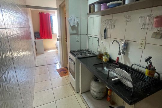 Cozinha de apartamento à venda com 1 quarto, 41m² em Ceilândia Sul (ceilândia), Brasília