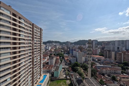 Vista do Quarto 1 de apartamento para alugar com 2 quartos, 69m² em Encruzilhada, Santos