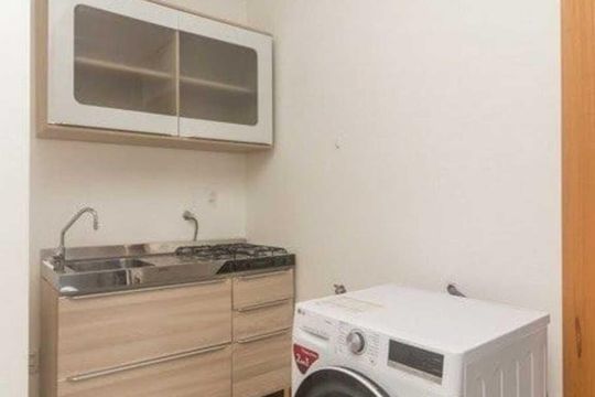 Cozinha  de apartamento para alugar com 1 quarto, 45m² em Menino Deus, Porto Alegre