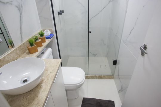Banheiro de apartamento à venda com 2 quartos, 50m² em Pechincha, Rio de Janeiro